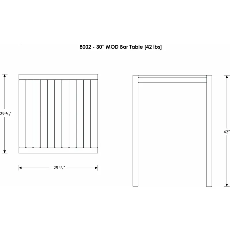 MOD 30" Bar Table