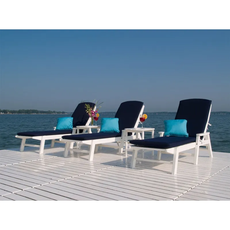 Nautical Chaise w/ Arms