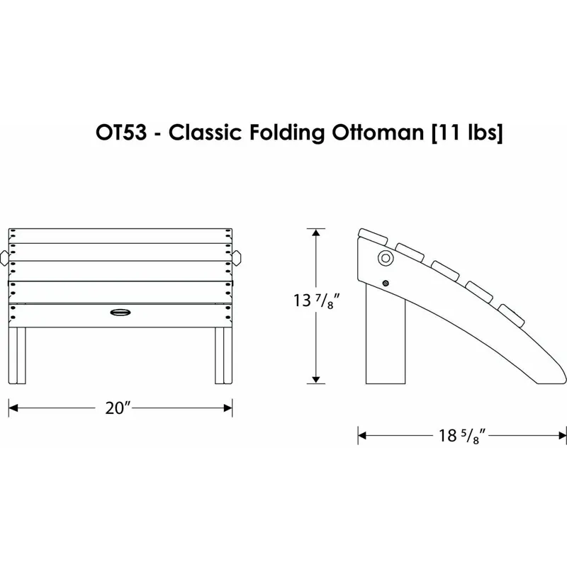 Classic Folding Ottoman