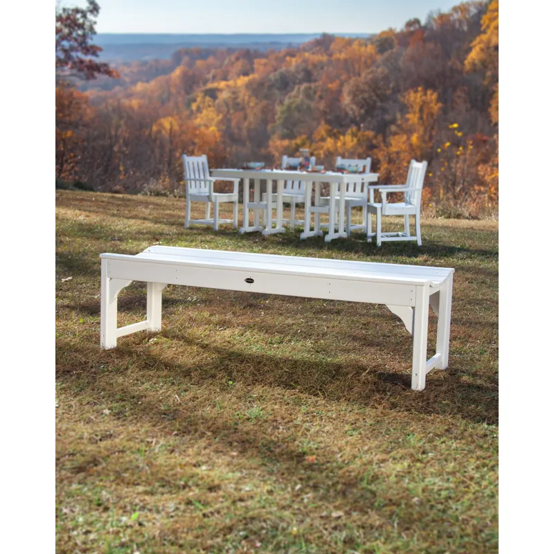 Traditional Garden 60" Backless Bench