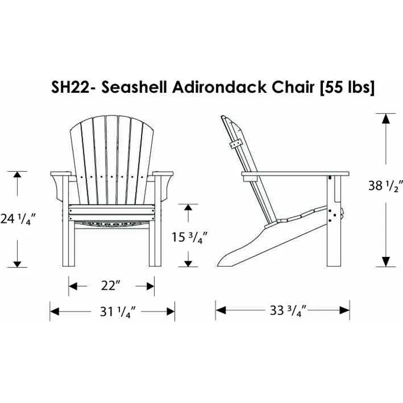 Seashell Adirondack