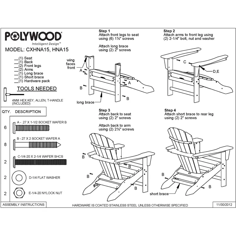 Palm Coast Ultimate Adirondack with Hideaway Ottoman