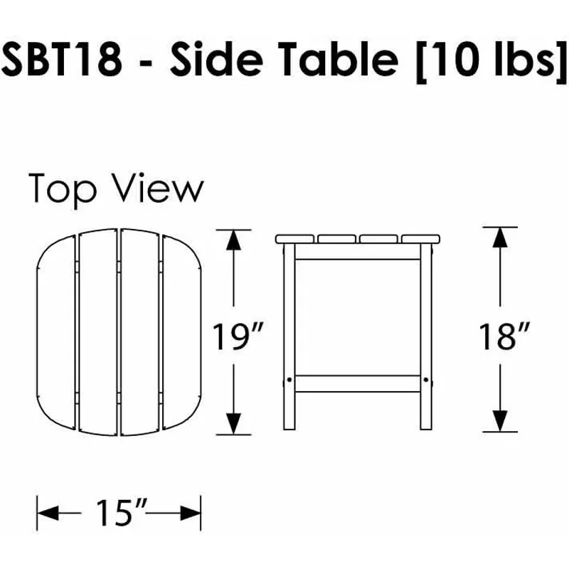 South Beach 18" Side Table