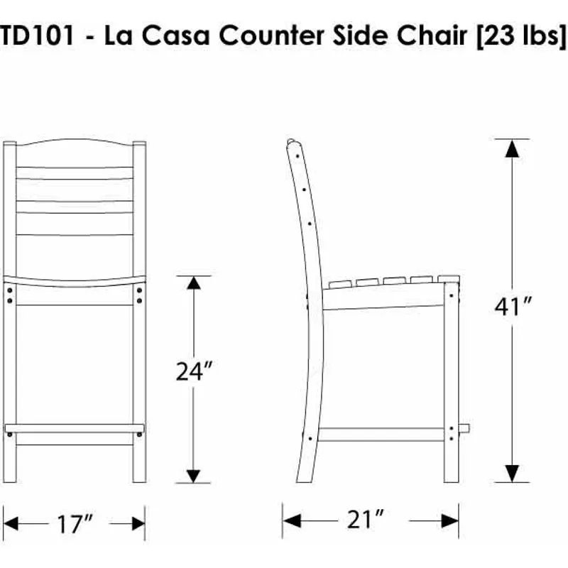 La Casa Caf Counter Side Chair