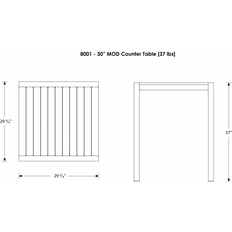 MOD 30" Counter Table