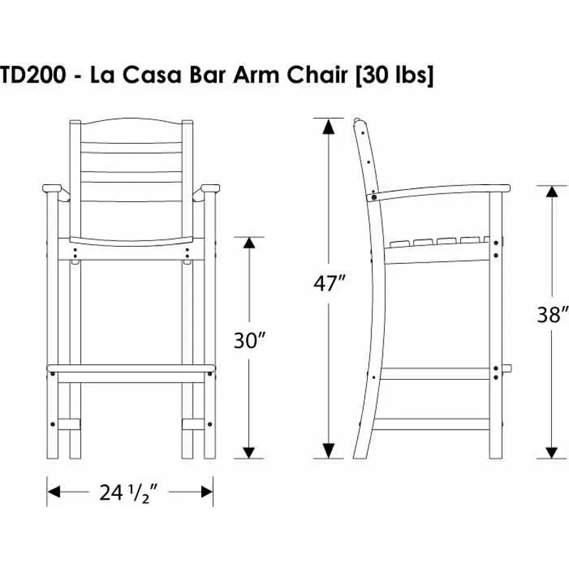 La Casa Caf Bar Arm Chair