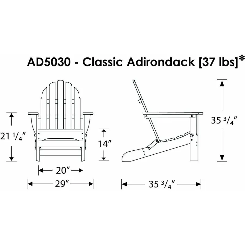 Classic Folding Adirondack
