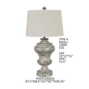 Ceramic Table Lamp With Linen Shade