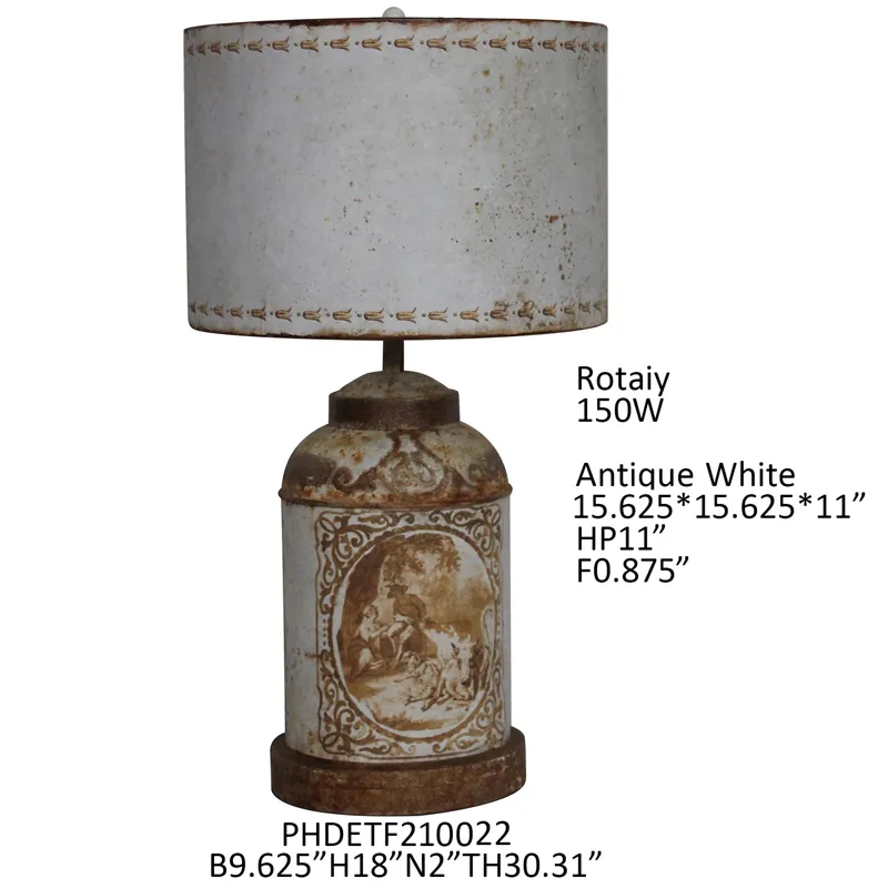 Burnished Pastoral Table Lamp