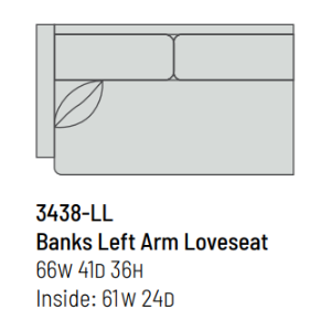 Left Arm Loveseat