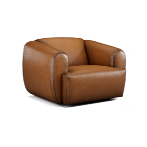 Leather Stationary Chair