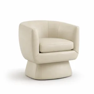 Leather Memory Return Swivel Chair