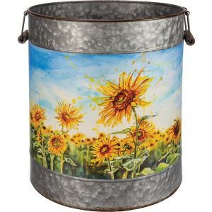 Sunflower Fields Bucket - Large