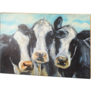 Three Cows Box Sign