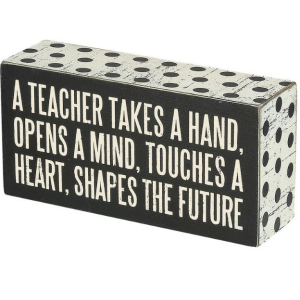 A Teacher Box Sign
