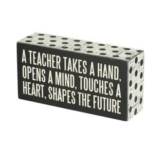 A Teacher Box Sign