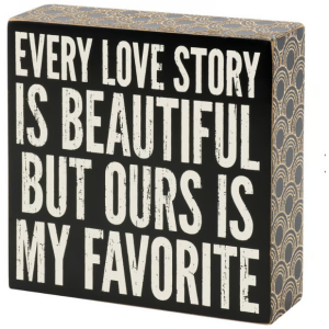 Love Story Box Sign