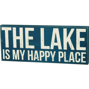 My Happy Place Box Sign