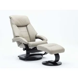 Mandal Reclining Chair w/Ottoman - Putty