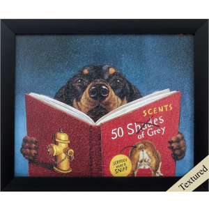 50 Scents of Gray Non-Glass Framed Art