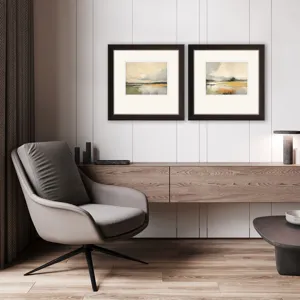 Silent Landscape I S/2 Framed Art