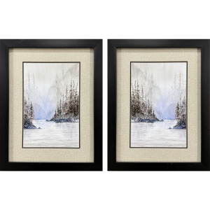 Mountain River S/2 Framed Art