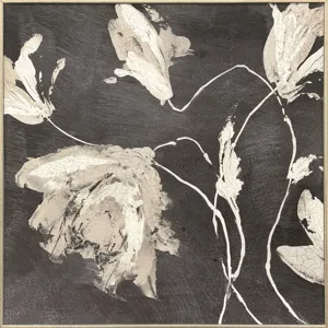 Neutral Flora I Non-Glass Framed Art