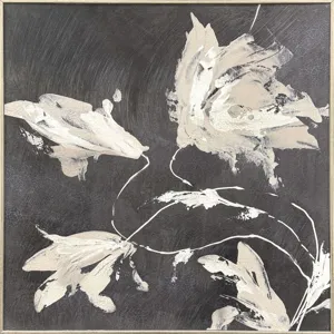 Neutral Flora II Non-Glass Framed Art