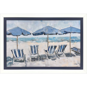 Beach Chairs Non-Glass Framed Art