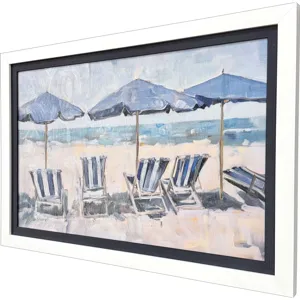 Beach Chairs Non-Glass Framed Art