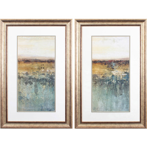 Antique Contemporary S/2 Framed Art