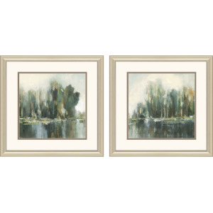 Textured Treeline S/2 Framed Art