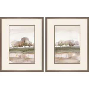 Soft Welcome Spring S/2 Framed Art