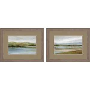 Foothills with Lake S/2 Framed Art