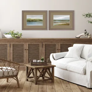 Foothills with Lake S/2 Framed Art