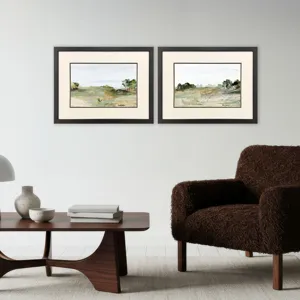 Relaxing View S/2 Framed Art