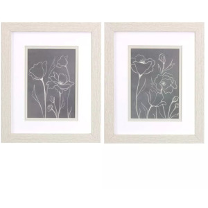 Gray Poppies Sketch S/2