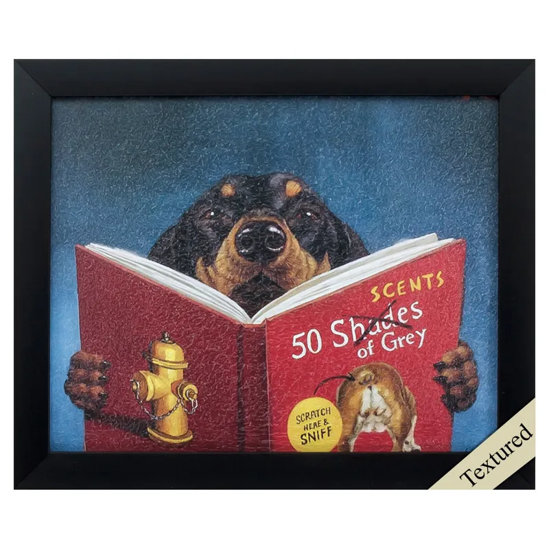 50 Scents of Gray Non-Glass Framed Art