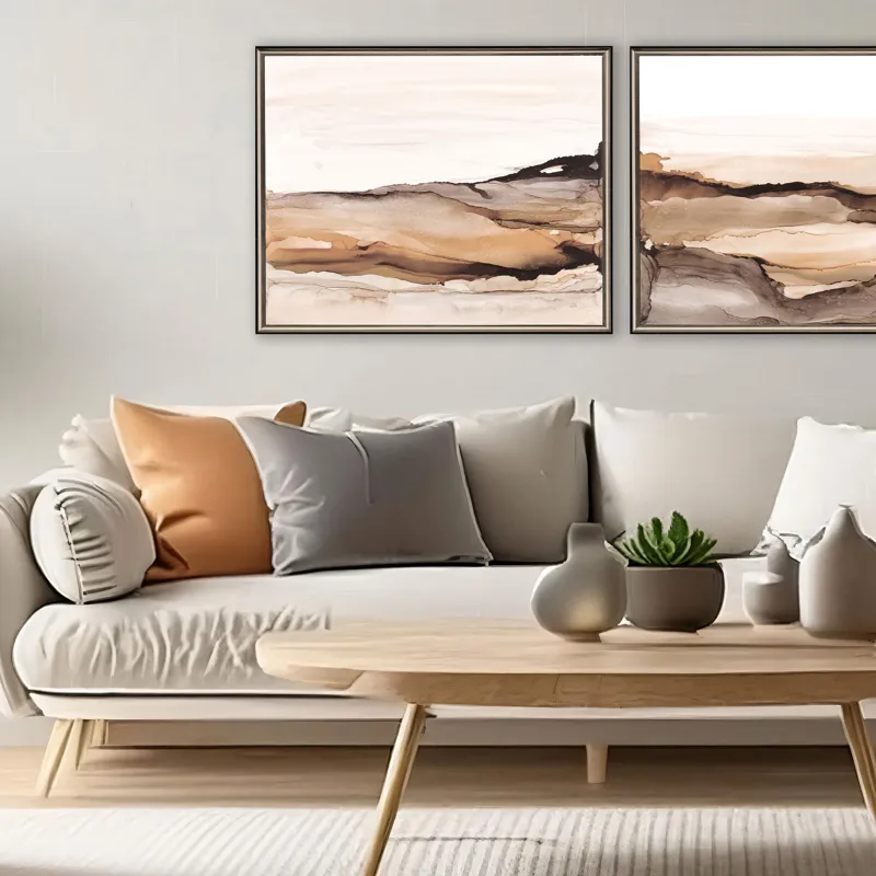 Neutralscape I Non-Glass Framed Art