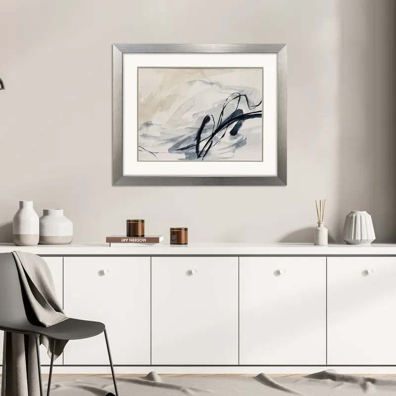 Indigo Markings II Framed Art