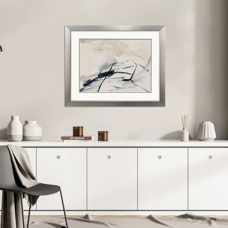 Indigo Markings III Framed Art