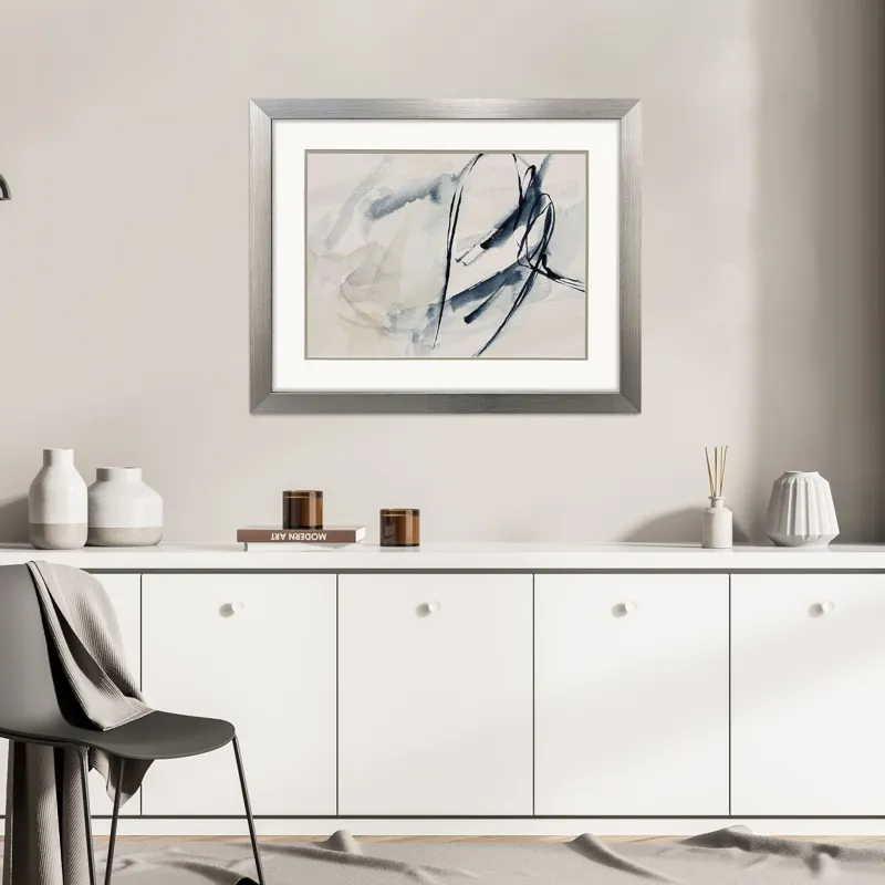 Indigo Markings IV Framed Art