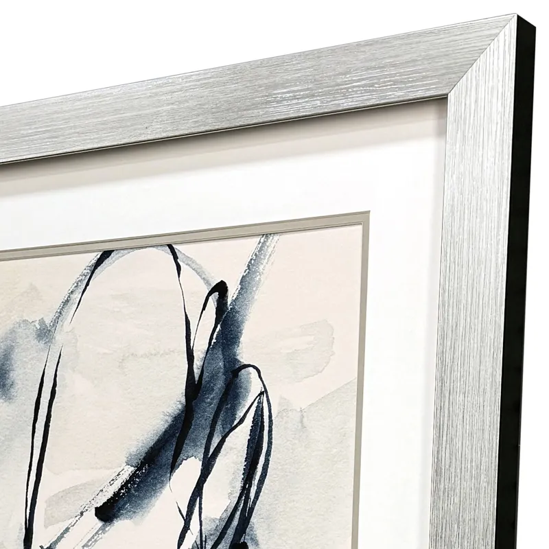 Indigo Markings IV Framed Art