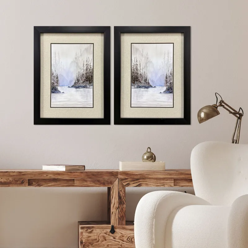 Mountain River S/2 Framed Art