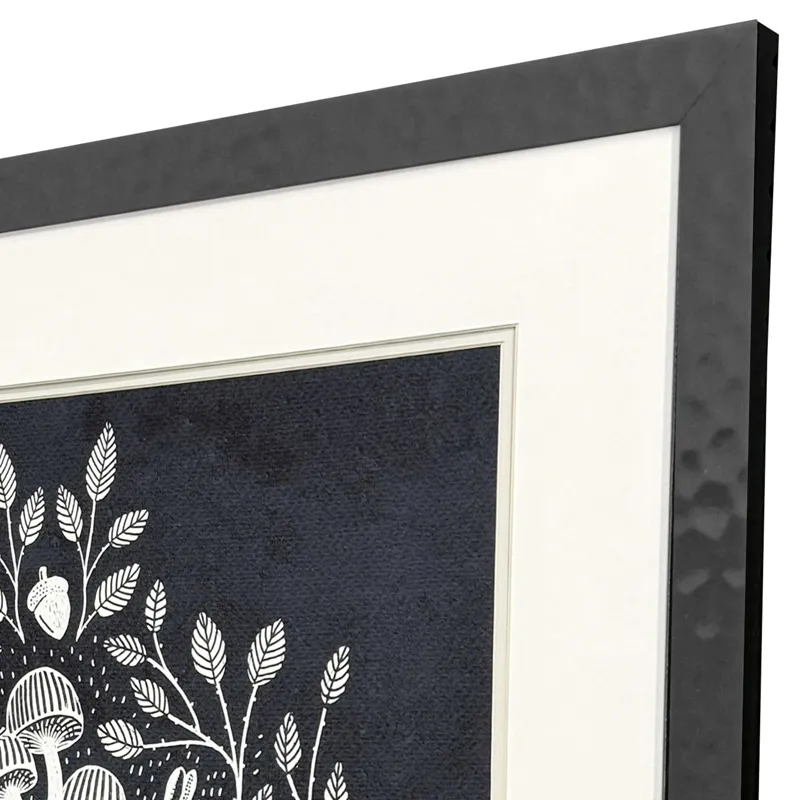 Rabbits and Mushrooms V Framed Art