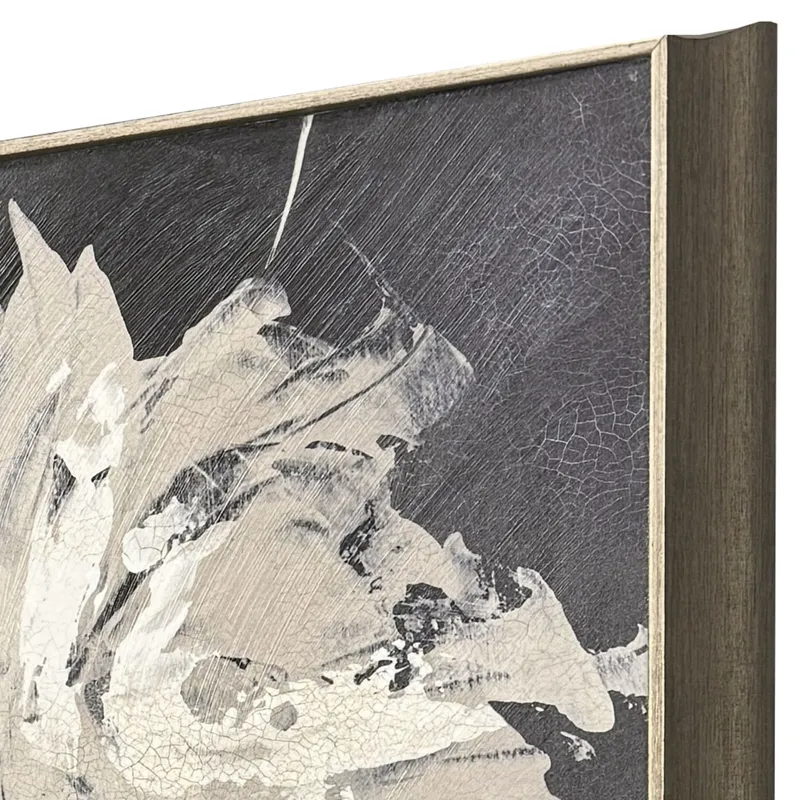 Neutral Flora II Non-Glass Framed Art