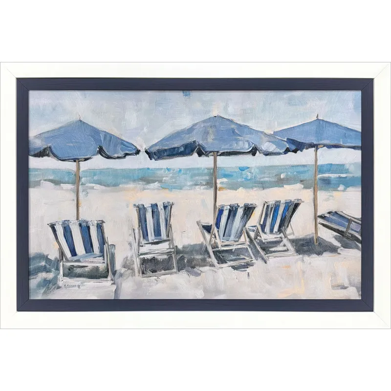 Beach Chairs Non-Glass Framed Art
