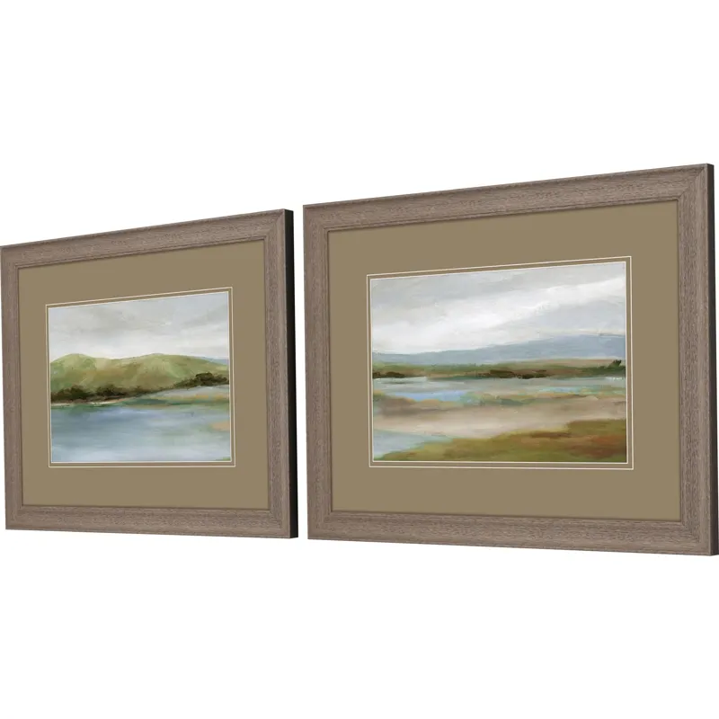 Foothills with Lake S/2 Framed Art