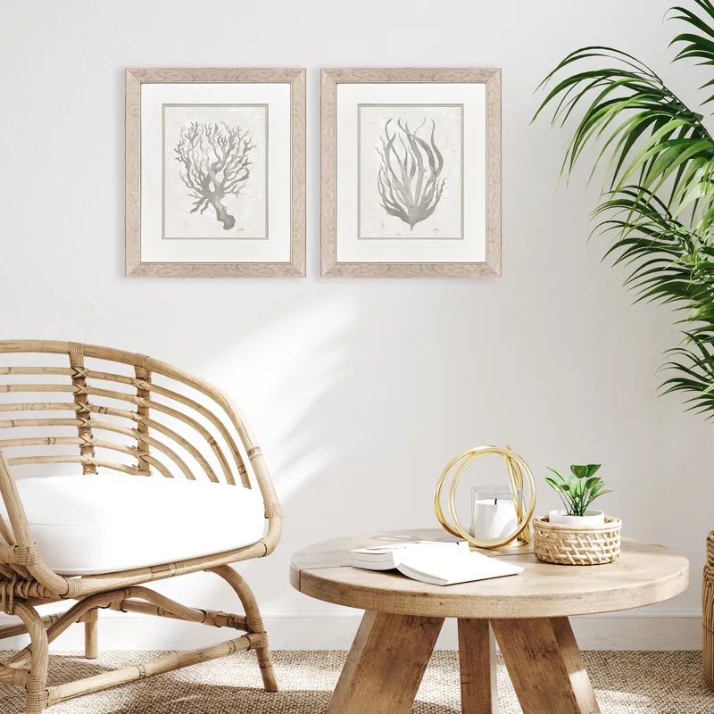 Neutral Seagrass S/2 Framed Art