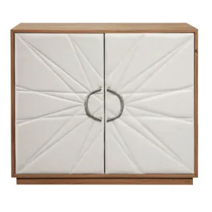 Two Door Leather Chest